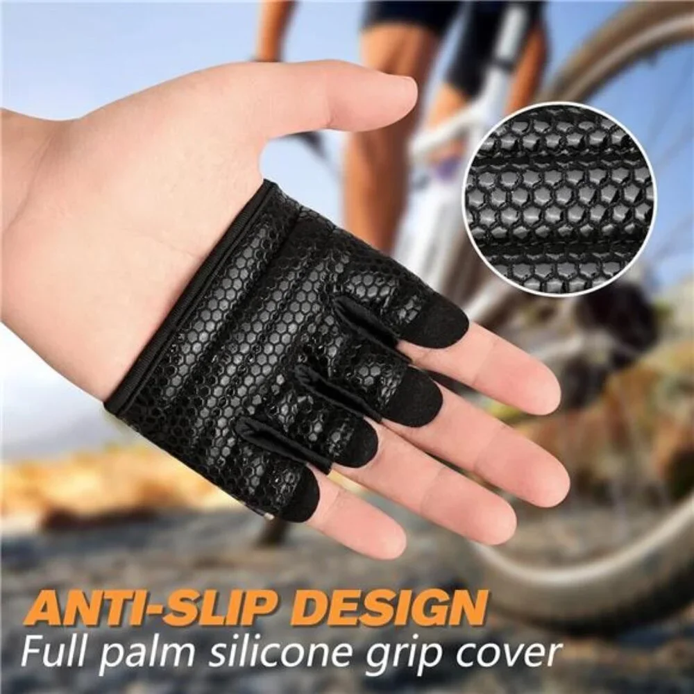 Minimal Workout Gloves,Short Micro Weight Lifting Gloves Grip Pads with Full